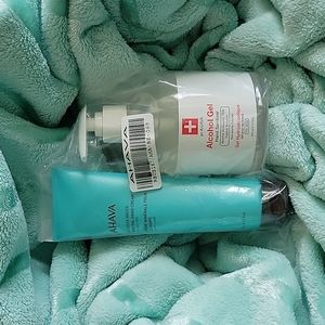 AHAVA Deadsea Water Mineral Hand Cream (Sea Kissed) & AHAVA Hand Sanitizer